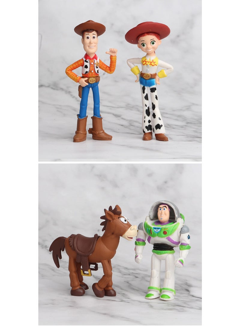 7 Types Of Toy Story Character Doll Models, Movie Action Figures, Trendy Toy Ornaments, Pvc Character Model Toys, Collection Gifts, Creative Cartoon Toys, Birthday Holiday Gifts - Image 3